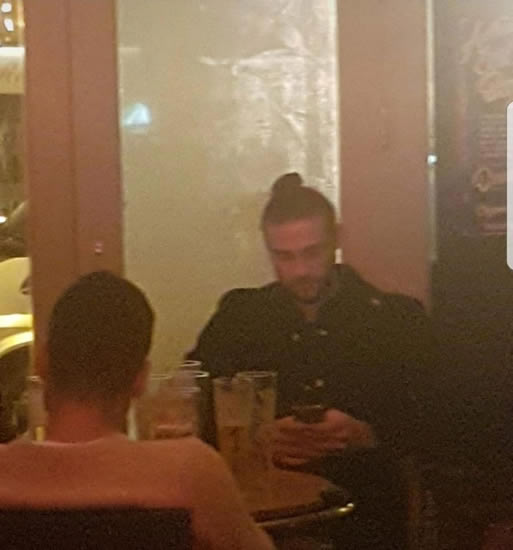 West Ham ace Andy Carroll was seen 'drinking pints til the early hours' before his team lost 4-1 to Swansea City