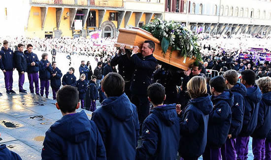 Davide Astori funeral: Italian football pays its respects to tragic Fiorentina captain