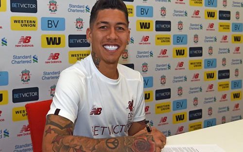 Liverpool forward Roberto Firmino signs new long-term contract