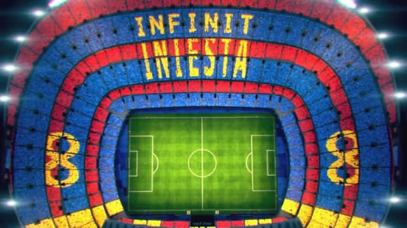 Barcelona plan tifo to bid farewell to Iniesta