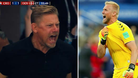 Peter Schmeichel's Reaction To His Son's Penalty Save In Extra Time Is Just Amazing