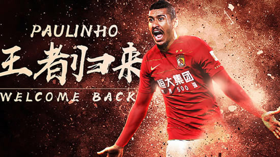 Paulinho leaves Barcelona and returns to Guangzhou Evergrande