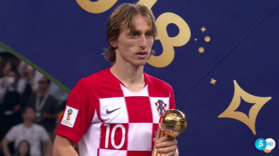 Modric wins 2018 World Cup Golden Ball