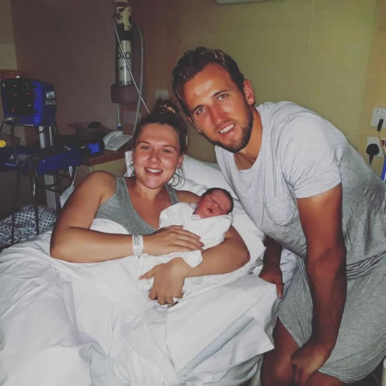 England hero Harry Kane announces birth of second baby girl… and leaves fans in stitches by appearing to wear a DRESS
