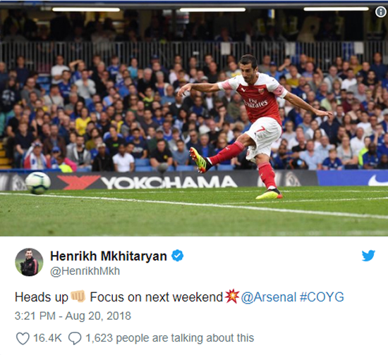 Mkhitaryan backs Emery's philosophy at Arsenal