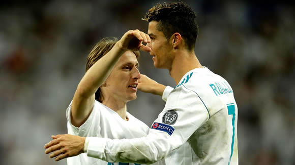 Cristiano Ronaldo congratulated Luka Modric on 'deserved' UEFA award