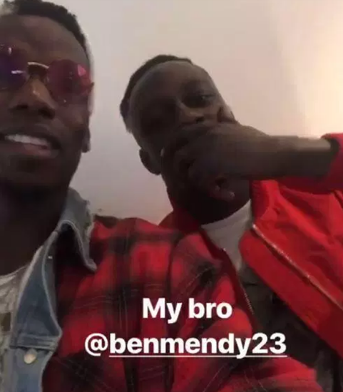 Manchester United midfielder Paul Pogba puts rivalry aside as he hangs out with City duo Benjamin Mendy and Rihad Mahrez before dinner with own team-mates