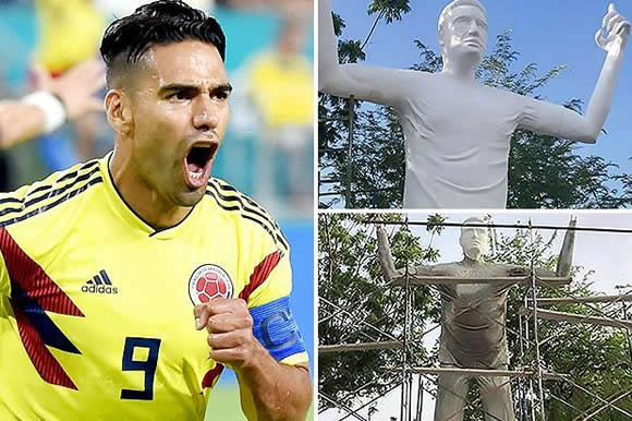 WHAT IS STAT? Radamel Falcao has statue erected in home town… which is compared to Cristiano Ronaldo bust as it looks NOTHING like him