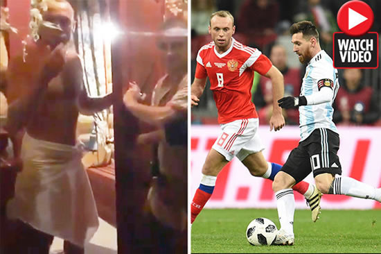 International football star filmed in sauna with ‘naked sex worker’ by FURIOUS wife