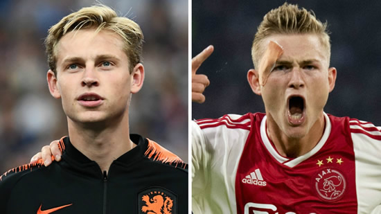 Man City & Barcelona battle for Ajax pair De Jong & De Ligt