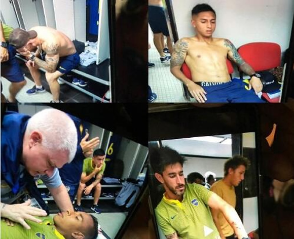 Footage From Inside Boca Juniors' Dressing Room Is Very Distressing