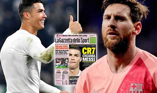 Cristiano Ronaldo tells Lionel Messi to leave Barcelona: 'I hope he accepts the challenge'