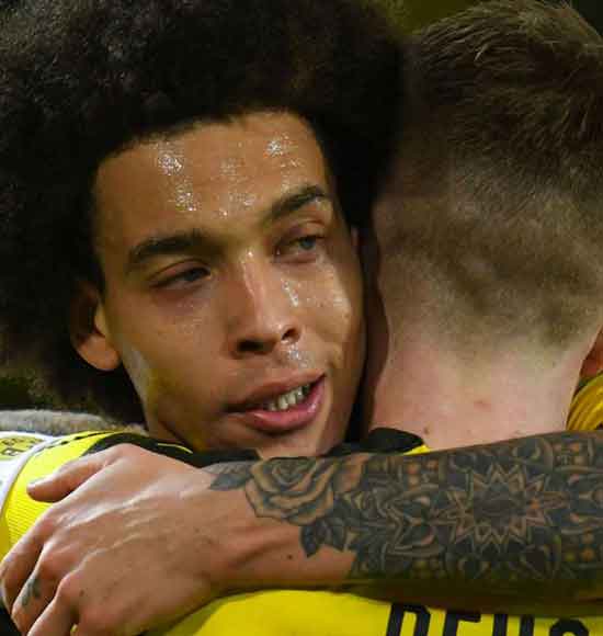 Borussia Dortmund 2 Borussia Monchengladbach 1: Reus seals top-two clash