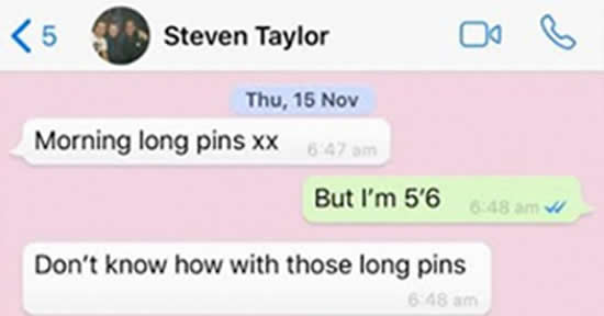 Former Newcastle star Steven Taylor branded cheat after both lovers discover he calls them the pet name 'long pins'