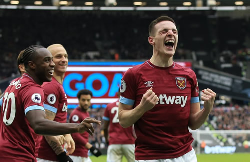 Declan Rice is the latest in a talented conveyor-belt of teenage goalscorers for West Ham