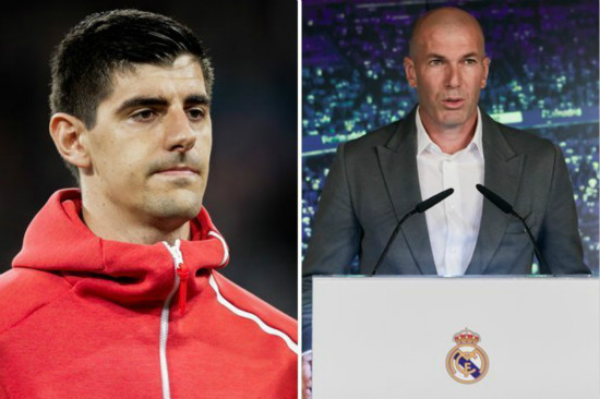 Real Madrid boss Zinedine Zidane puts Thibaut Courtois future in doubt - Father's concerns