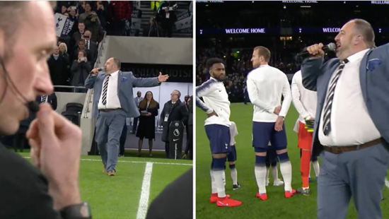 Man From Go Compare Advert Sings During Tottenham's Opening Ceremony