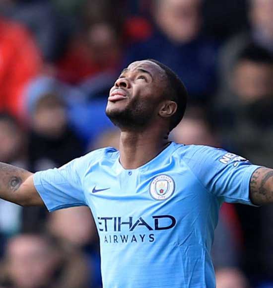 Crystal Palace 1 Manchester City 3: Sterling sends champions top