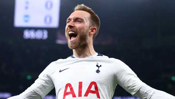 Tottenham 1 Brighton and Hove Albion 0: Eriksen's late stunner gives Spurs control in top-four battle