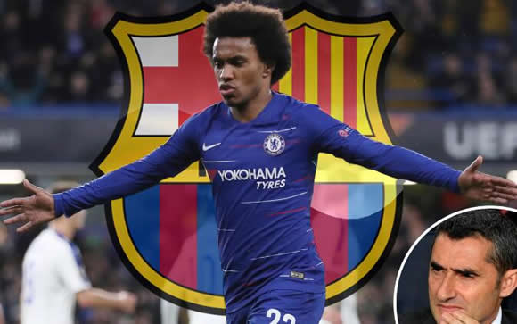 Chelsea braced for £30m transfer bid from Barcelona for Willian as fears over losing on free next year rise