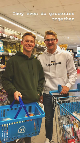 Ajax wonderkids Frenkie de Jong and Matthijs de Ligt prepare for Spurs clash with a trip to the supermarket