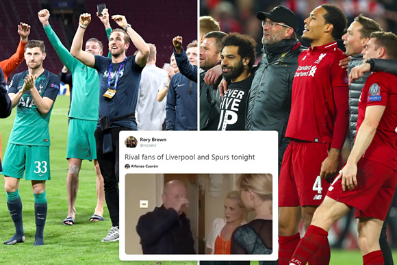 Conflicted Arsenal and Man Utd fans don’t know what to do as Spurs and Liverpool reach Champions League final