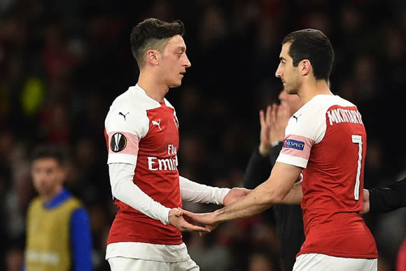 Ozil and Mkhitaryan set to leave Arsenal as Emery looks to get rid of at least five senior stars