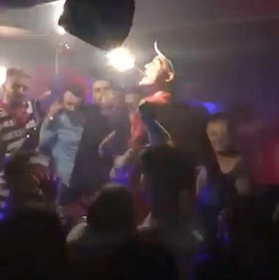 Aston Villa play-off heroes party at exclusive nightclub as Jack Grealish puts sparkler in his mouth and Tyrone Mings stays out all night in full kit