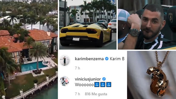 Benzema shows off Miami mansion and flash cars in Instagram video