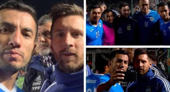 Take a picture with Messi... Nicaragua players' primary goal against Argentina