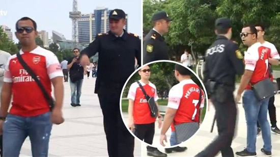 Arsenal Fans Stopped By Police In Baku For Wearing Henrikh Mkhitaryan Shirt