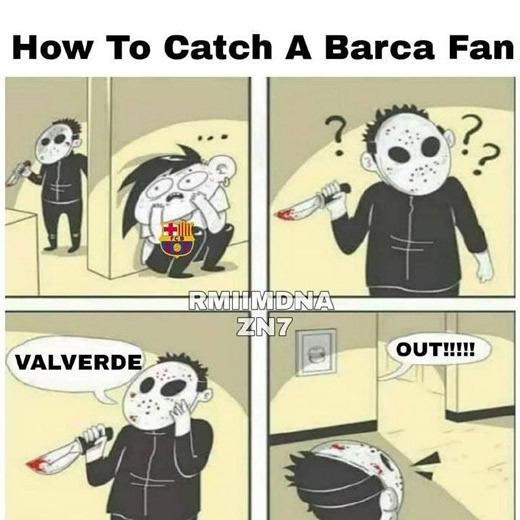 7M Daily Laugh - How to catch a Barca fan?
