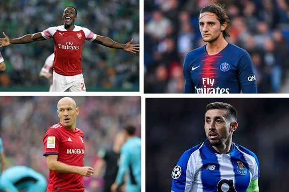 The four players Liverpool could target on a free transfer from next week