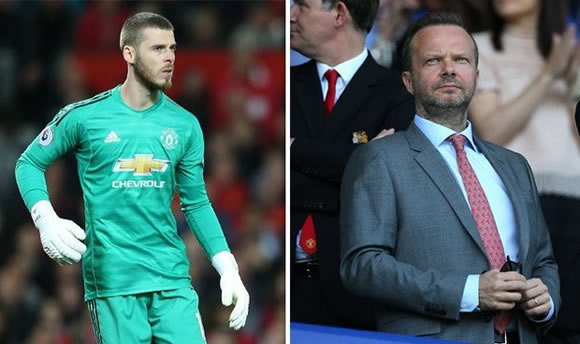 Man Utd chief Ed Woodward puts £85m deal on the table for David de Gea