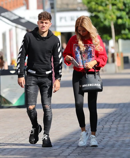Loved-up Man Utd star Daniel James enjoys time out with girlfriend Ria Kate Hughes after impressing in pre-season