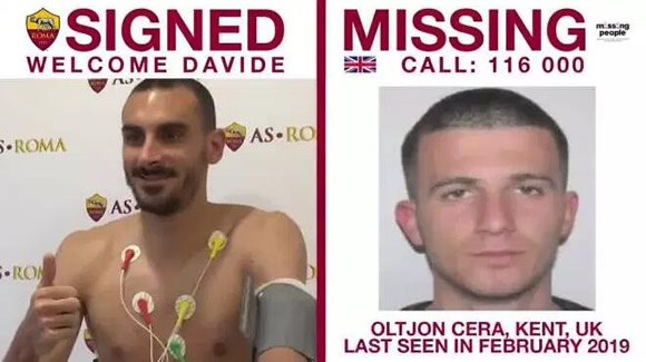 Roma use Davide Zappacosta announcement video to make brilliant plea to help find missing children