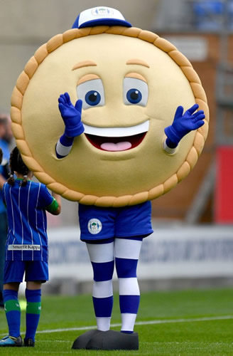 Wigan Athletic mascot Crusty the Pie on meeting Peter Reid, who asked him his filling and being the darling of the DW Stadium