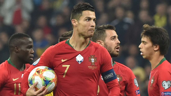 Ronaldo fires 700th career goal in Euro 2020 qualifier against Ukraine
