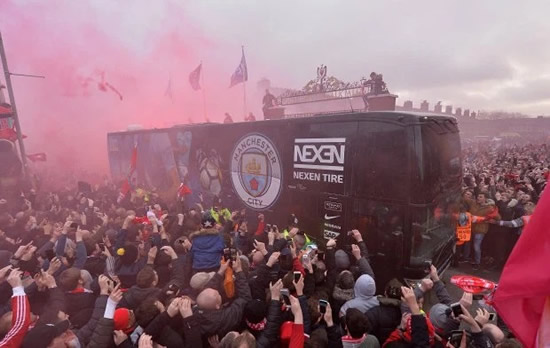 Man City fear bus attack repeat as Liverpool fans urged to 'greet coach' ahead of title showdown