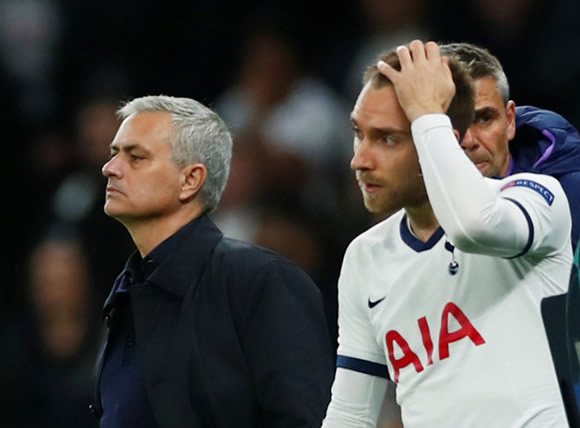 Spurs ready to sell Eriksen for less than £40m in January transfer window after Mourinho fails to convince Dane to stay