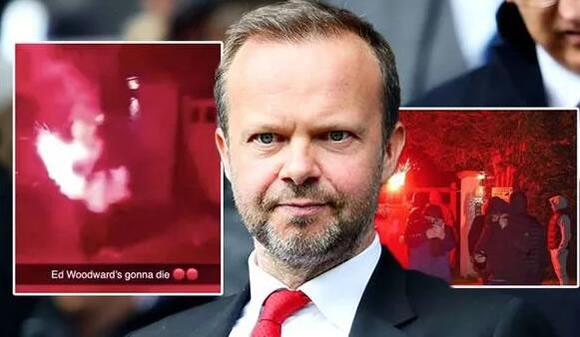 Manchester United fans attack Ed Woodward’s house with flares in latest sickening protest