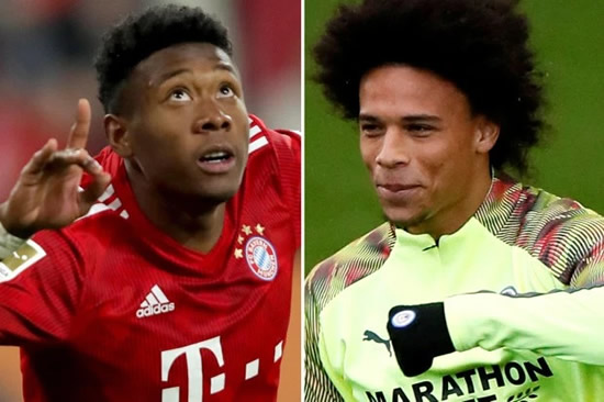 AL OR NOTHING Man City set to be offered stunning transfer for Leroy Sane of David Alaba PLUS £50million by Bayern Munich