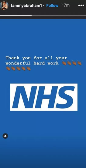Clap for NHS workers: Premier League stars come together to thank NHS heroes