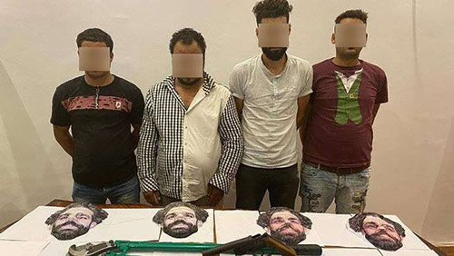 Thieves wearing masks of Liverpool star Mohamed Salah caught by Egyptian police