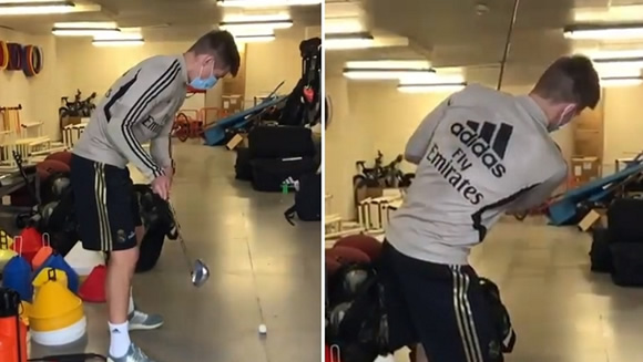 Kroos' disaster with a golf club