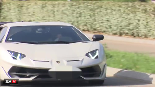 Eden Hazard adds £500,000 Lamborghini Aventador SVJ to his stunning car collection as he shows off new motor in training