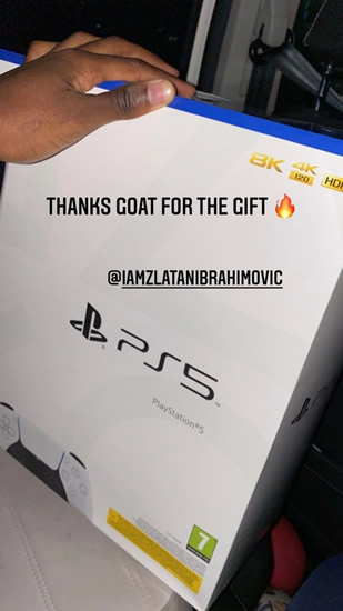 Zlatan Ibrahimovic celebrates PS5 launch day by giving AC Milan team-mates in-demand console