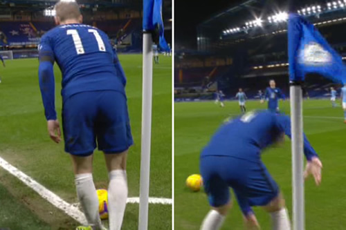 Watch Chelsea superstar Timo Werner struggle to take a corner as £47.5m ace’s woes continue