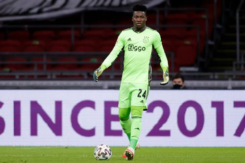 Ajax goalkeeper Andre Onana banned from football for 12 months after failing drugs test