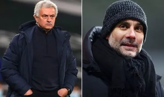 Pep Guardiola sends Jose Mourinho sack warning as Man City look to add to Tottenham woes